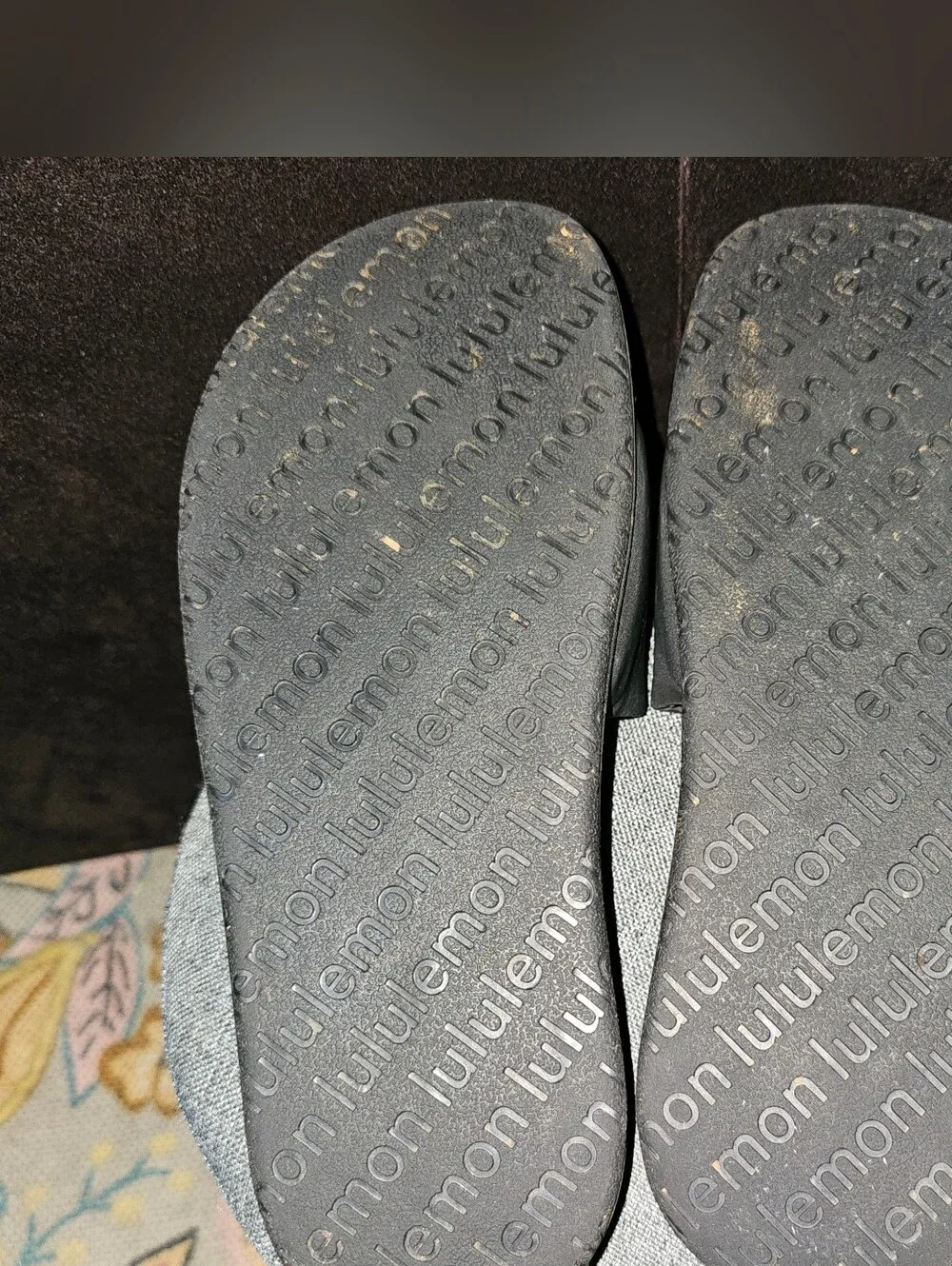 Lululemon Athletica Black RESTFEEL Slide Sandals with Wide Strap SZ 6